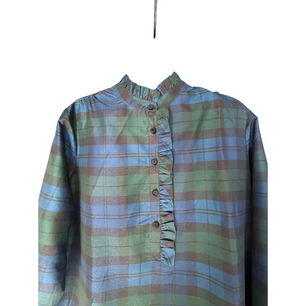 Tuckernuck Blackwatch Tartan Plaid Tate Pleated Dress 2XL NWT Preppy Heritage_3